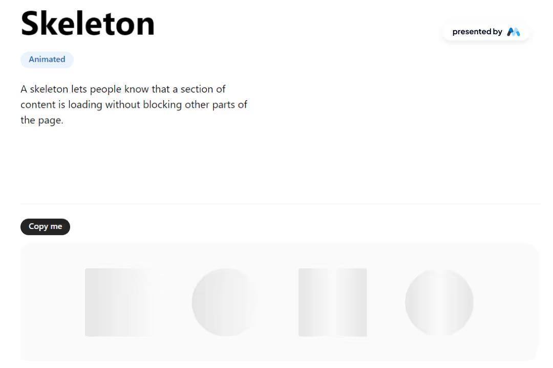 Microsoft Fluent Skeleton