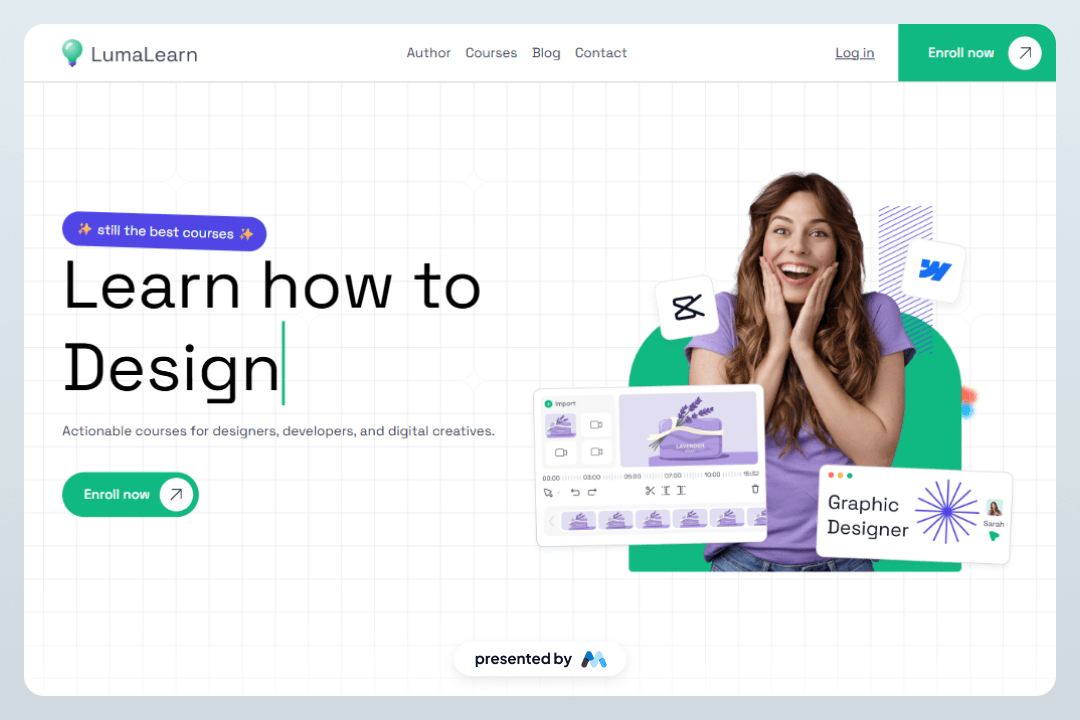 Lumalearn UI Kit Home Page