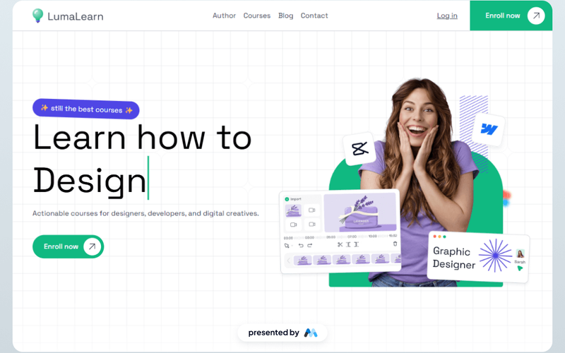 Lumalearn UI Kit Home Page