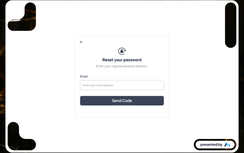Aerokit UI Reset Password01 Light Card