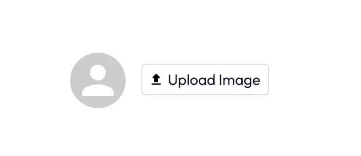Unstyled Profile Image Upload