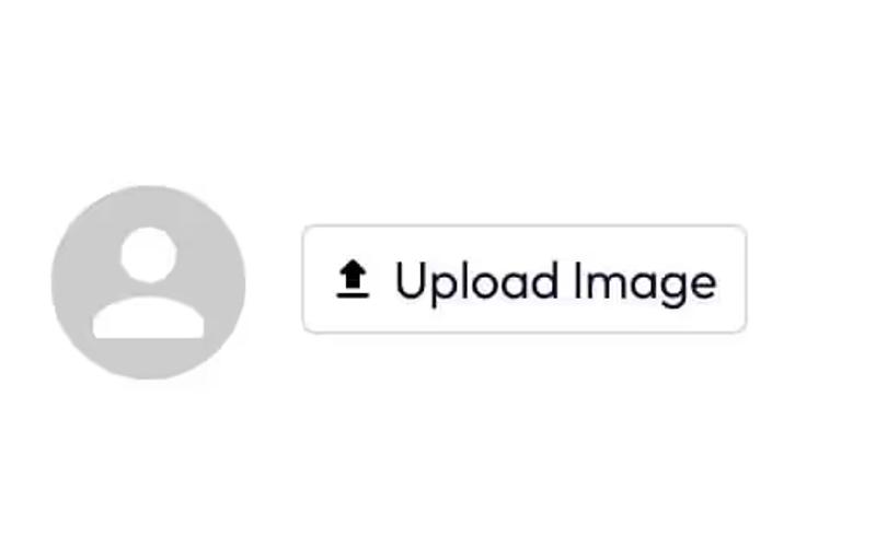 Unstyled Profile Image Upload