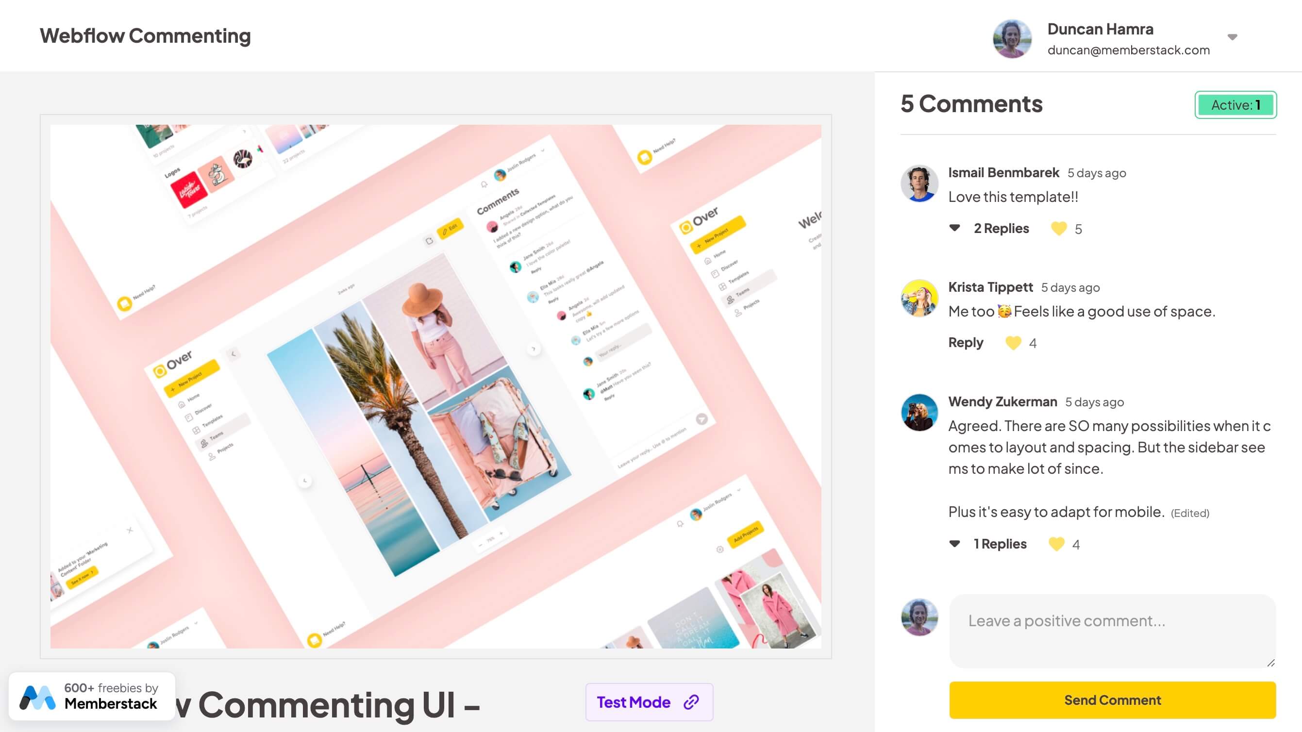 Webflow Commenting Inspiration