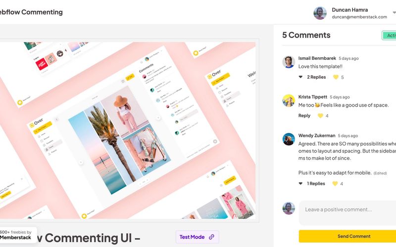 Webflow Commenting Inspiration
