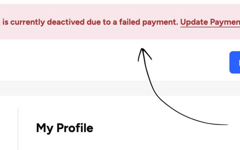 Update Payment Banner