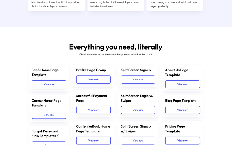 Subscription Site UI Kit