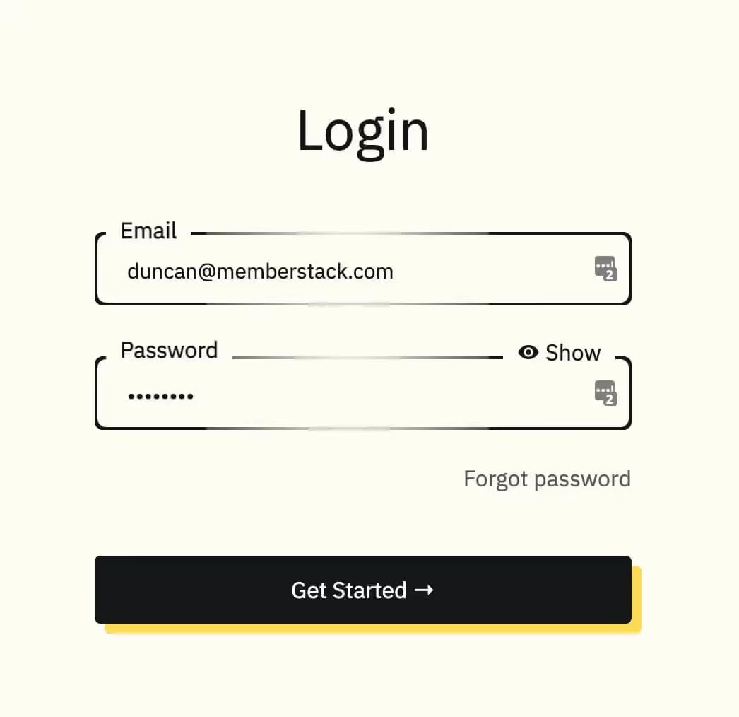 Membership-Logins