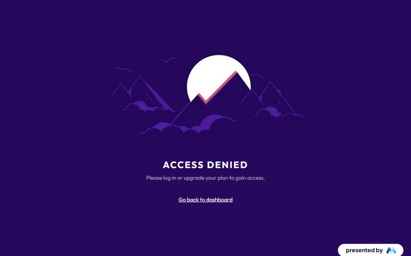 Purple Access Denied