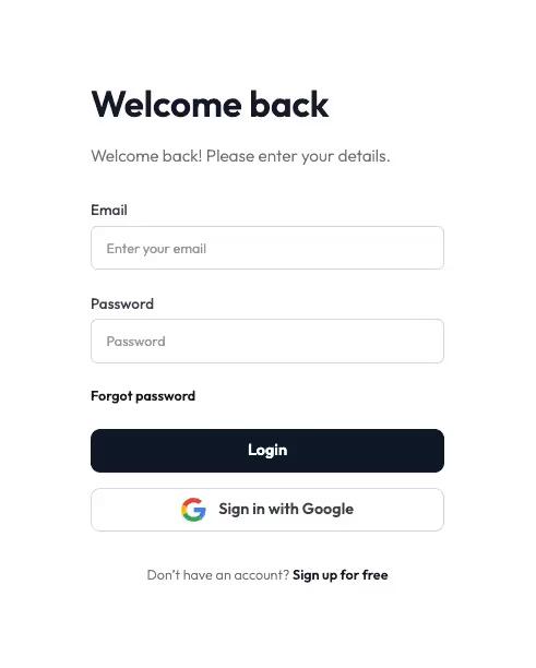 Webflow Login Form With Google Auth