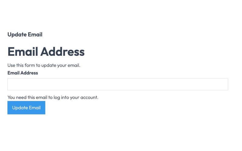 Ungestylte Update-E-Mail