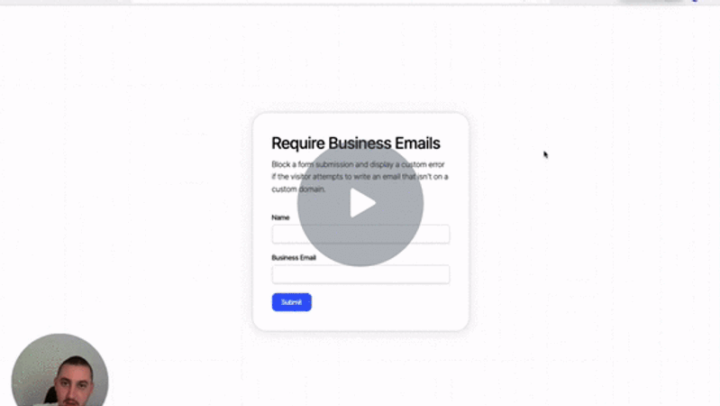#34 - Exiger l'email professionnel pour la soumission de formulaires