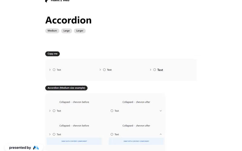 Microsoft Accordion Component
