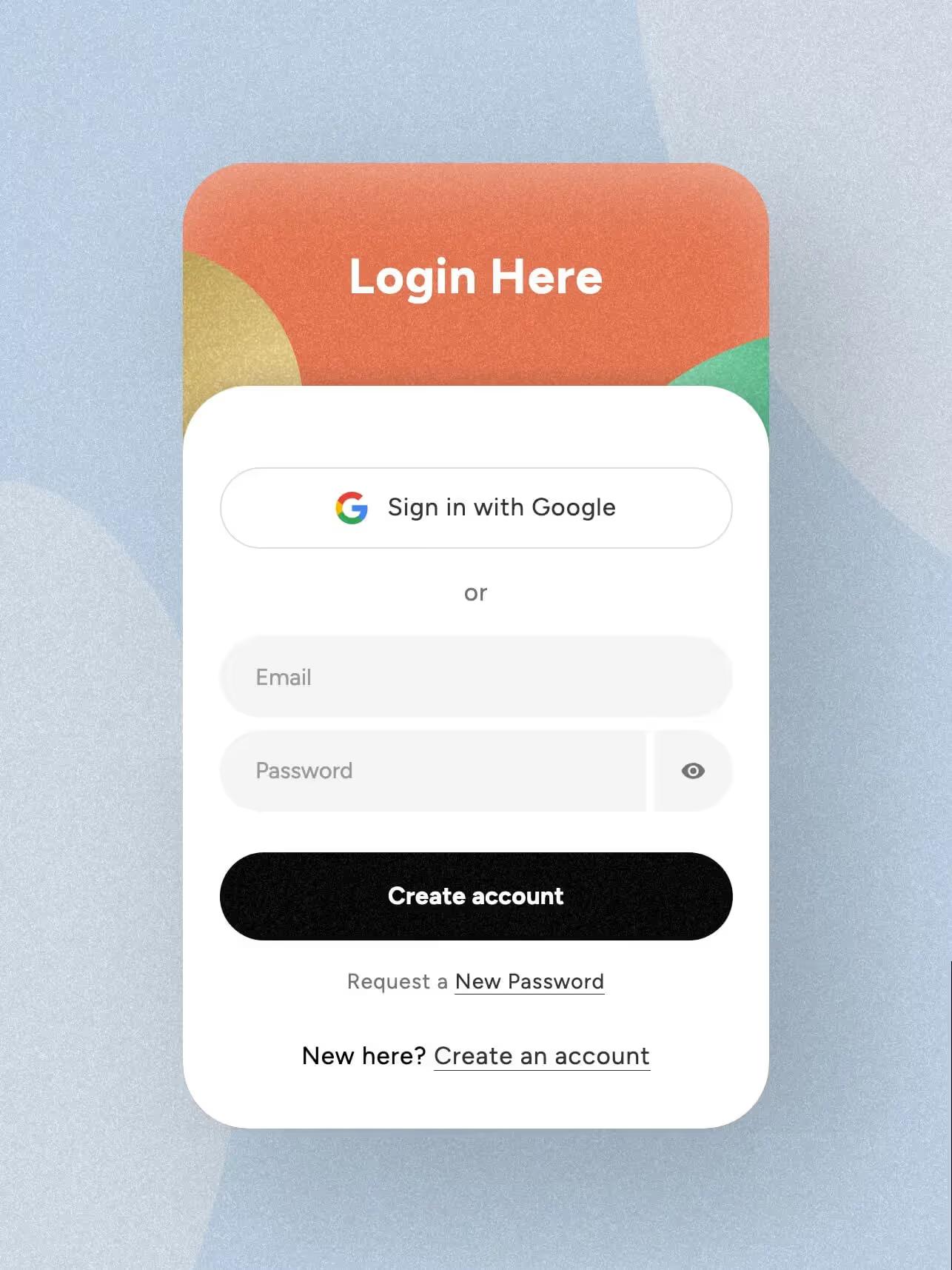 Mobile First Login