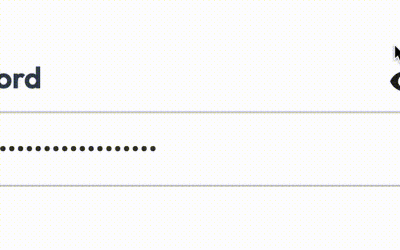 Show/Hide Password Component