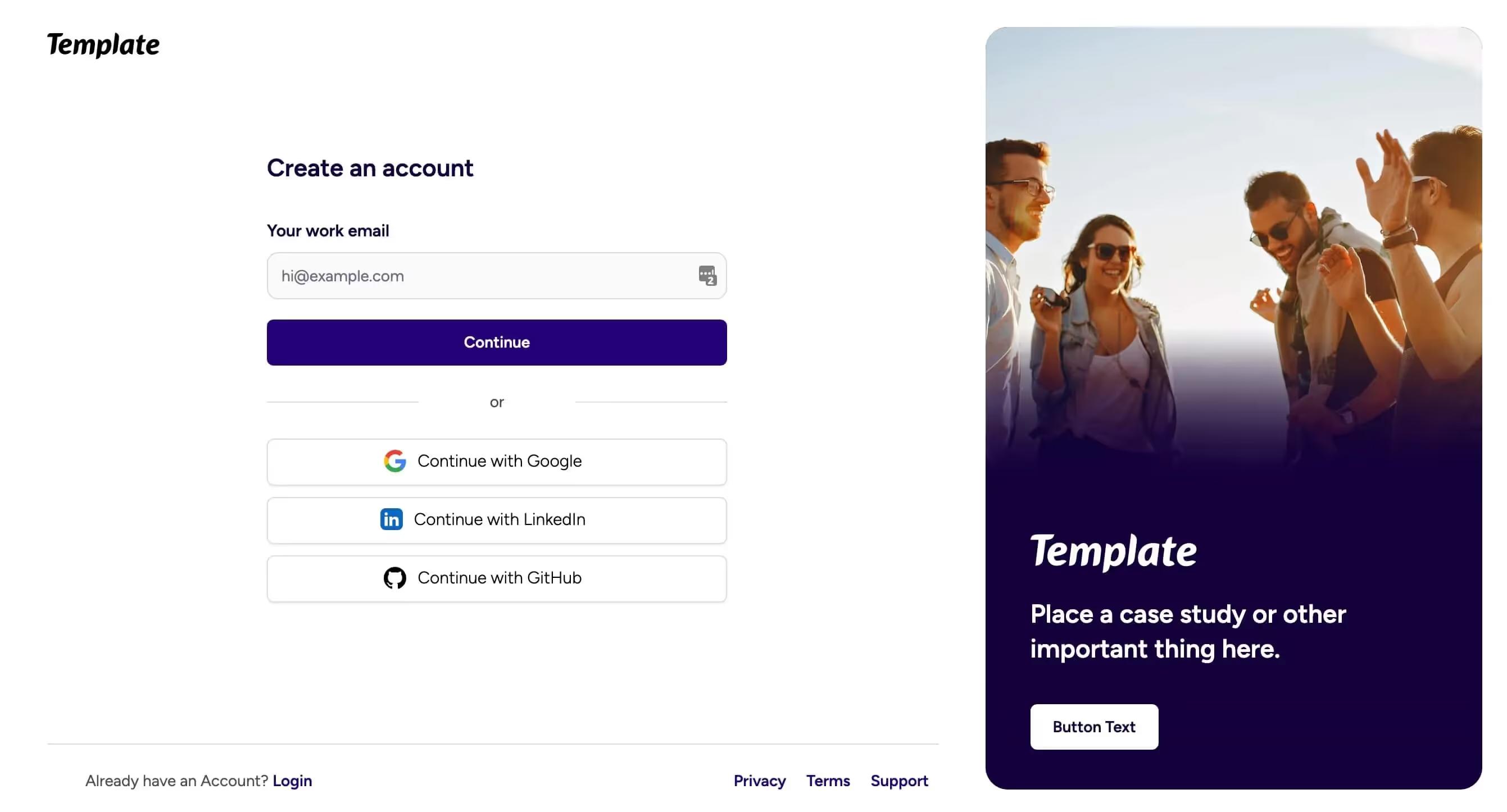 Webflow Interactions Signup