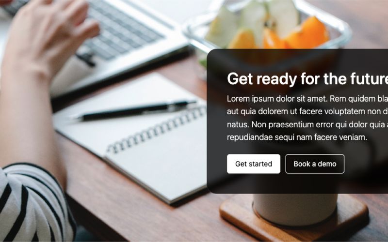 Light Background Blur Modal CTA