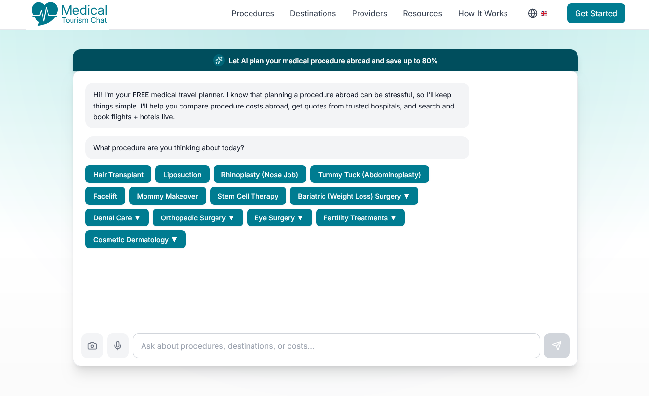 Medical Tourism Chat screenshot
