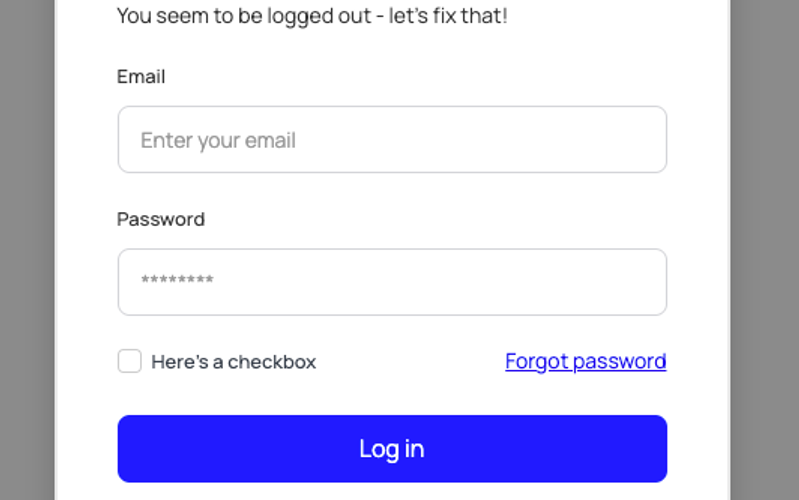 Login Modal