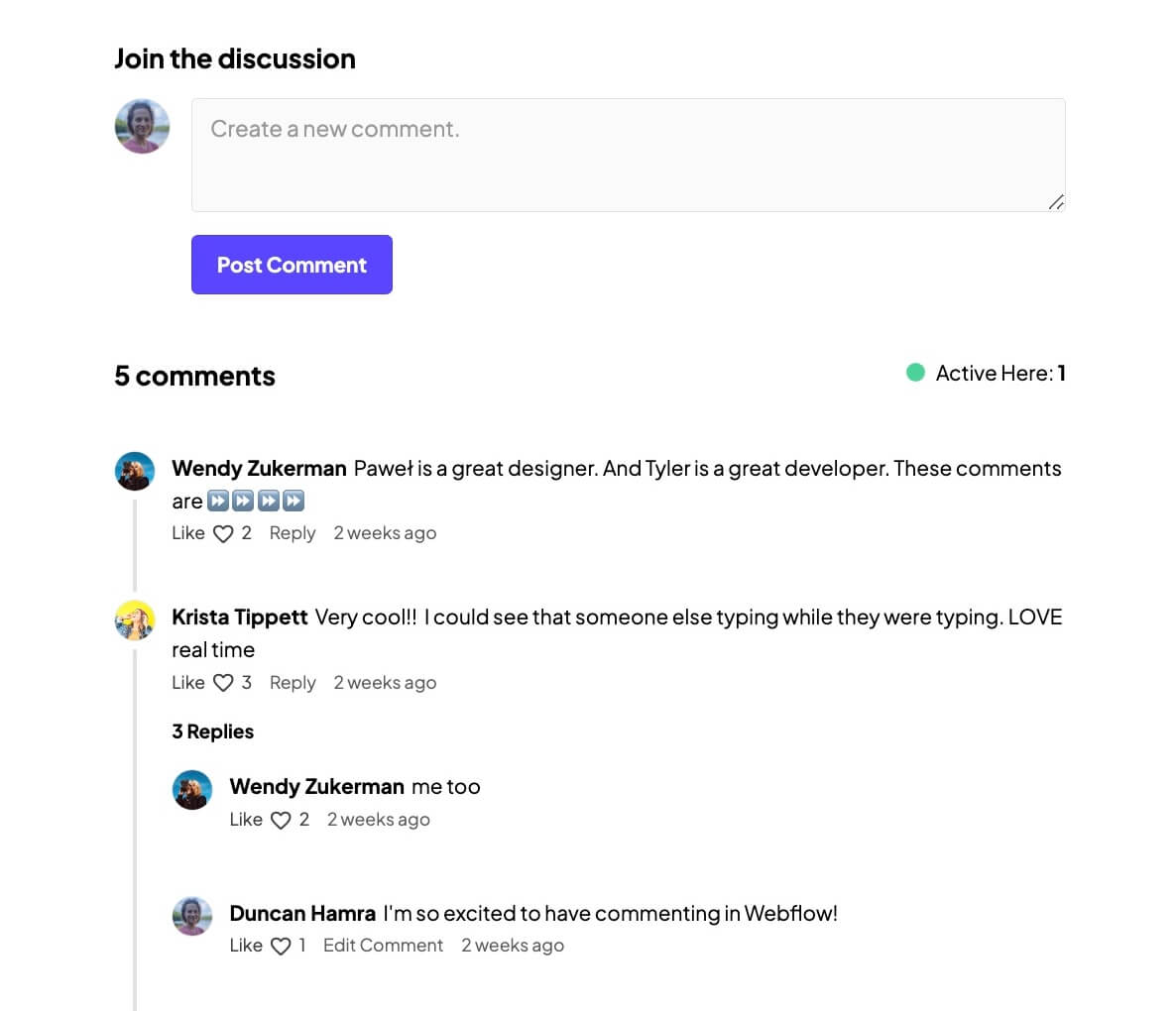 Community Discussion