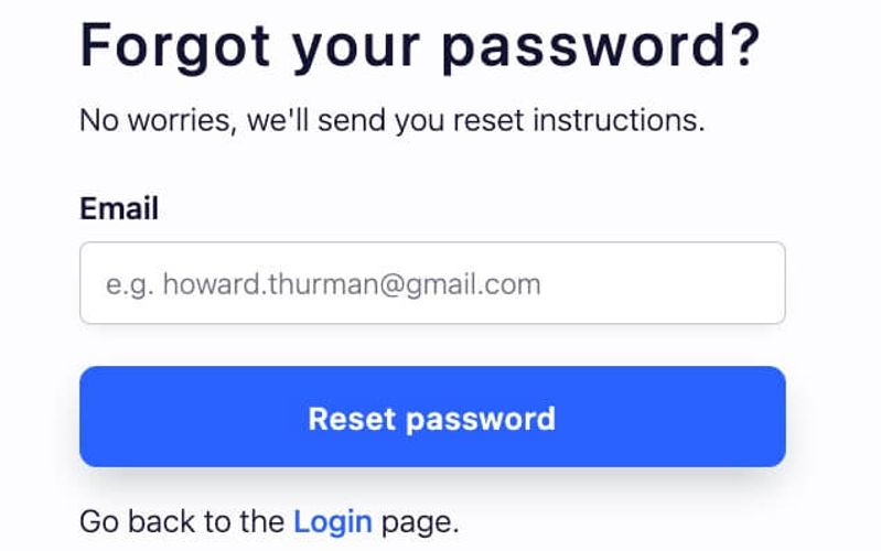 Forgot Password