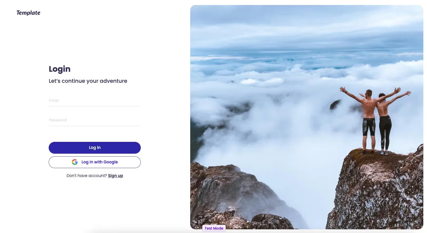 Login Form With Large Image