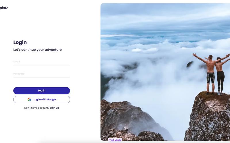 Login Form With Large Image