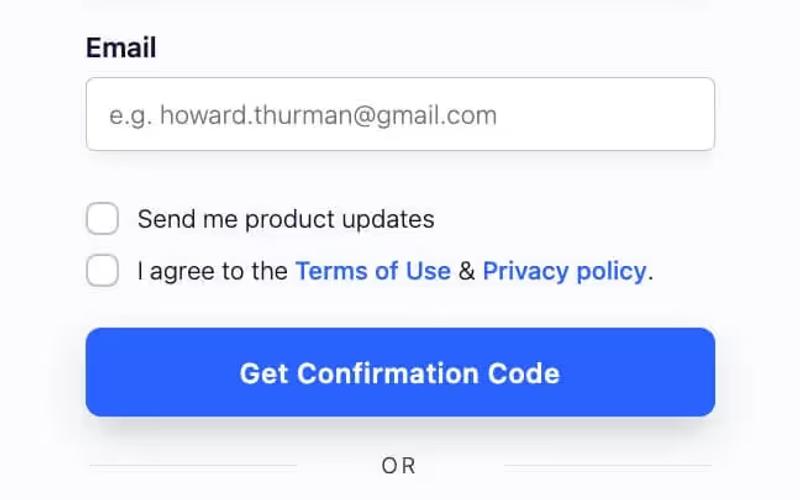 Passwordless Signup + Social Auth