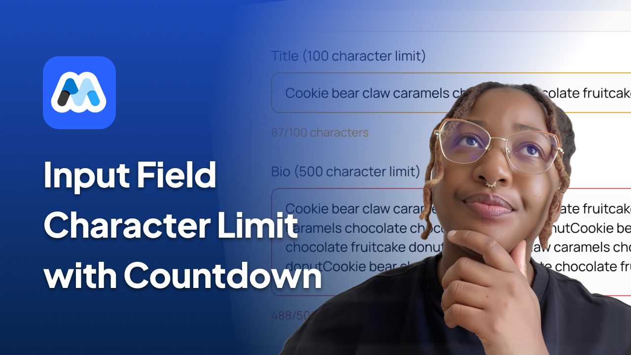 #203 - Input Field Character Limit with Countdown