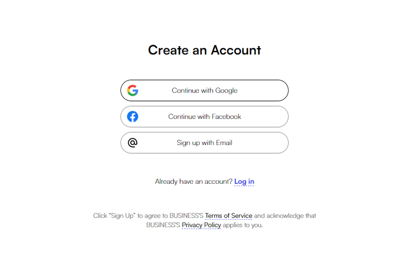 New Account Form Inspired by Medium