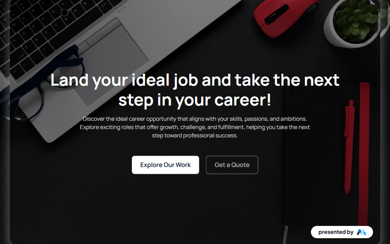 Aerokit UI Hero02 Dark Elegance