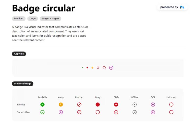 Microsoft Badge Component