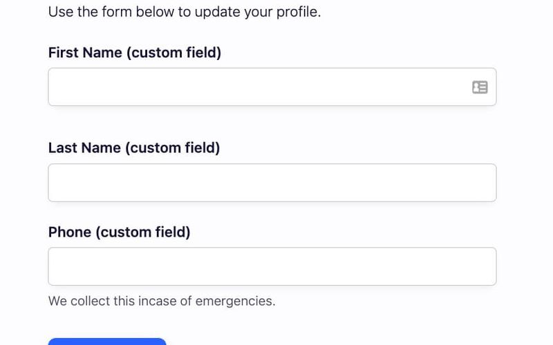 Profile Form