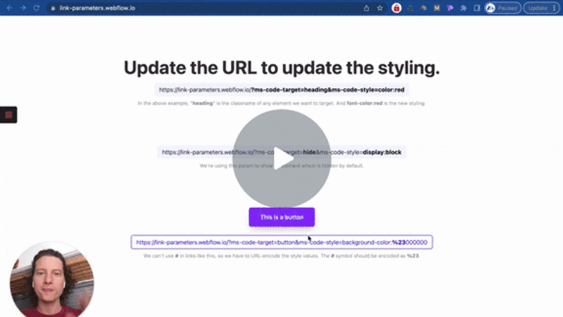 #74 - Styliser avec des paramètres de lien
