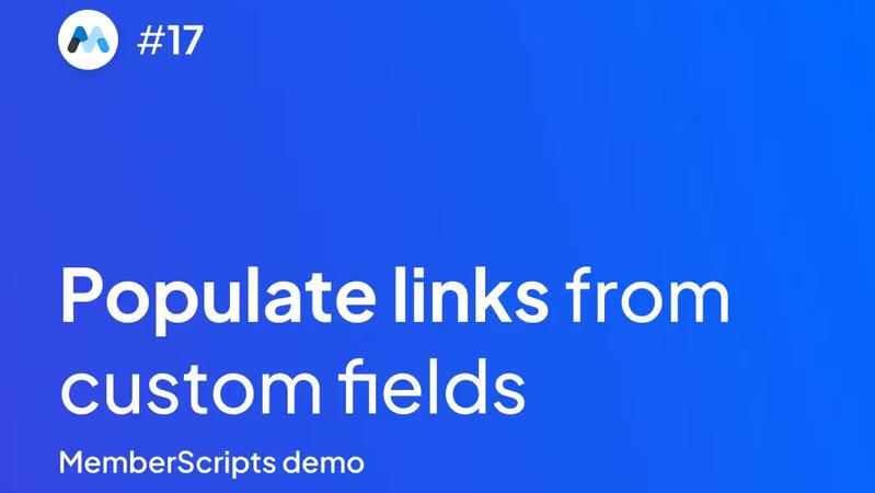 #17 - Création d'un lien à partir d'un champ personnalisé