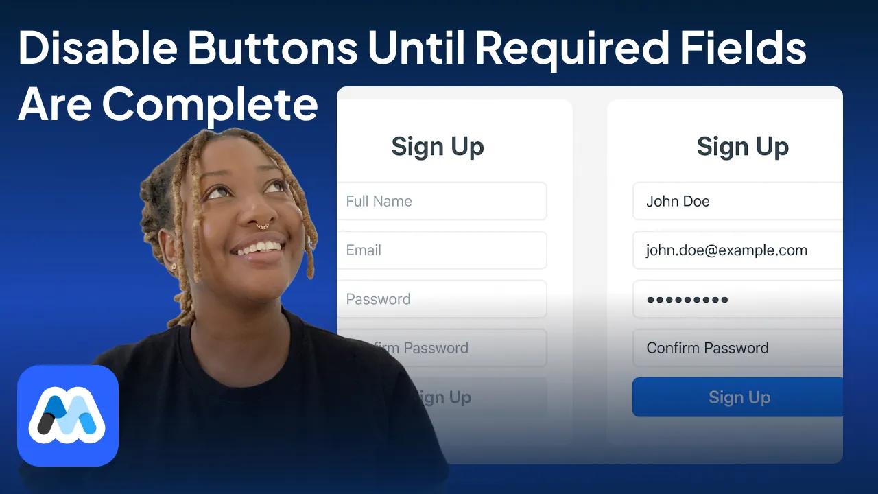 #177 - Disable Auth Buttons Until required fields are completed