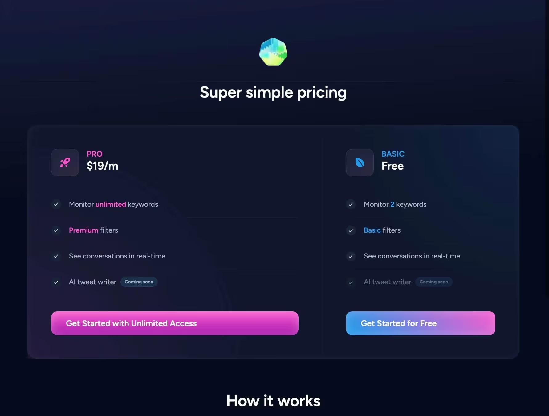 Free Pricing Table