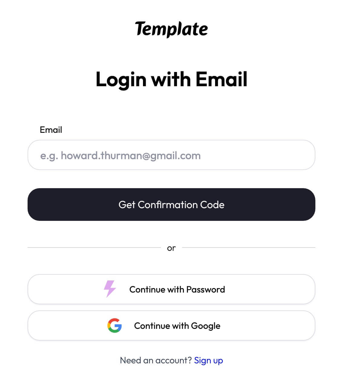 Webflow Passwordless Login