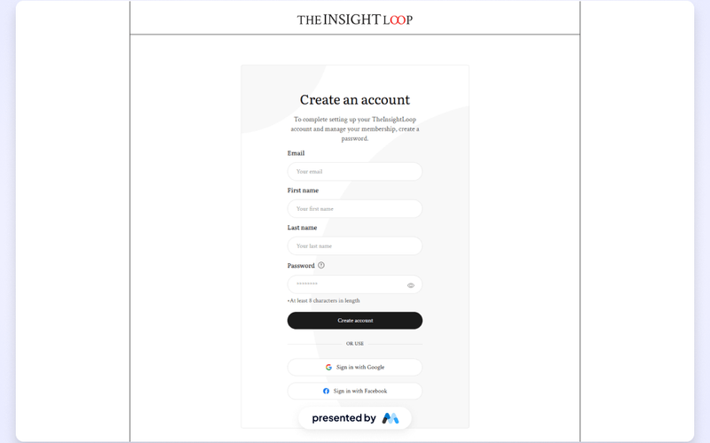 Insight Loop UI Kit Create