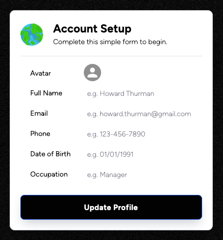 Profile Inputs