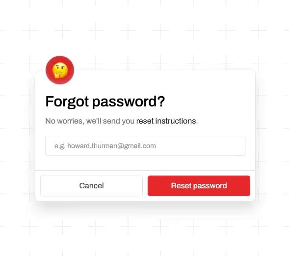Red Forgot Password (Step 1)