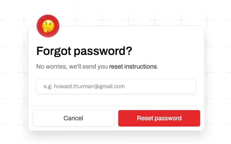 Red Forgot Password (Step 1)