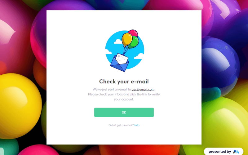 Colorful Email Confirm