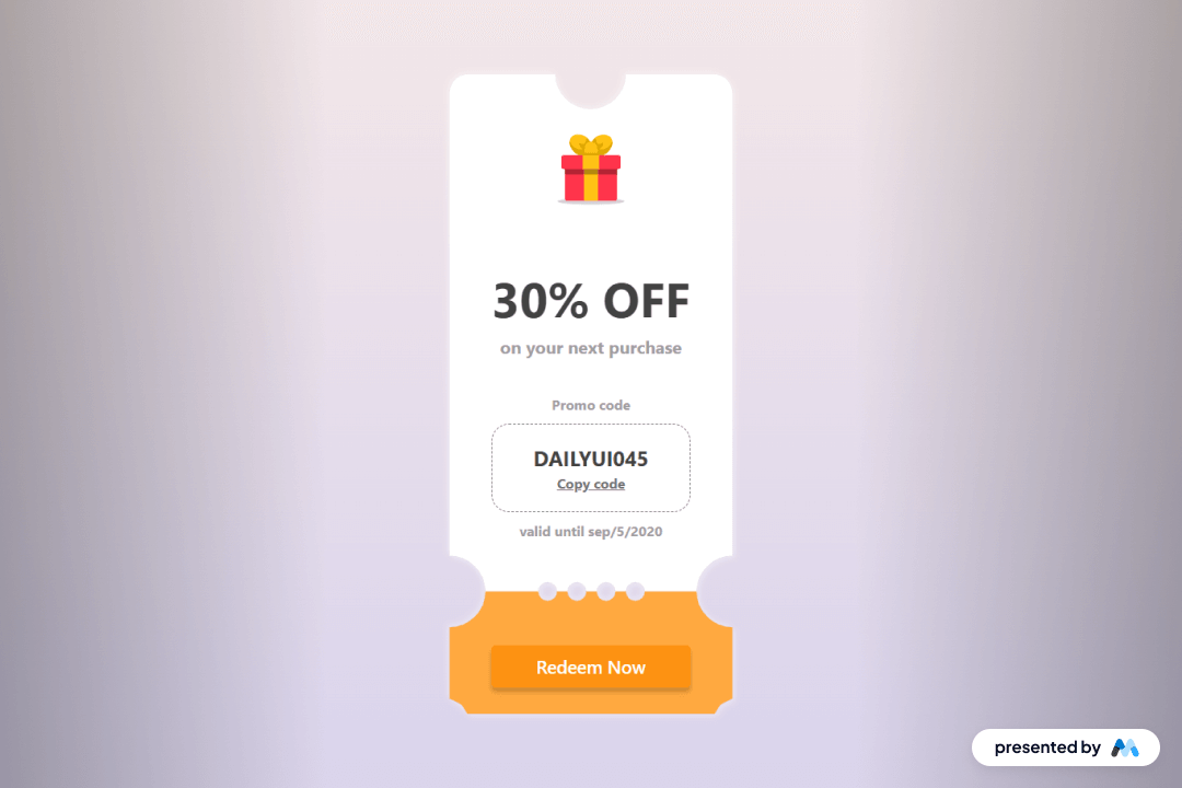 Dark Coupon Ticket