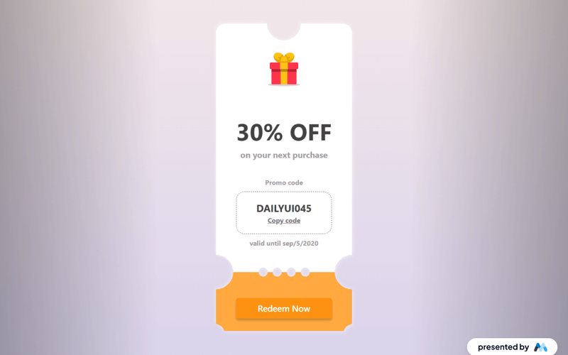 Dark Coupon Ticket