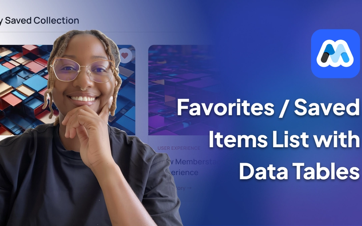 #215 - Favorites/Saved Items with Data Tables