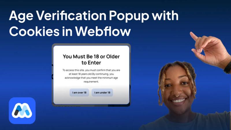#147 - Age Verification Popup with Cookies in Webflow
