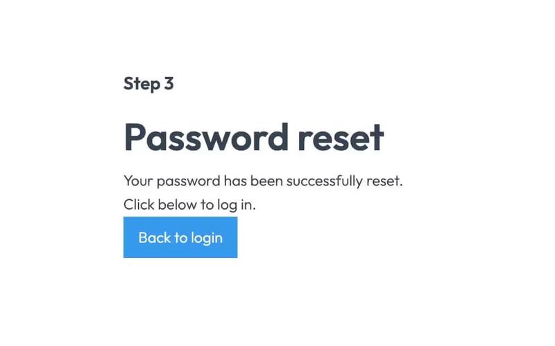 Unstyled Forgot Password - 3