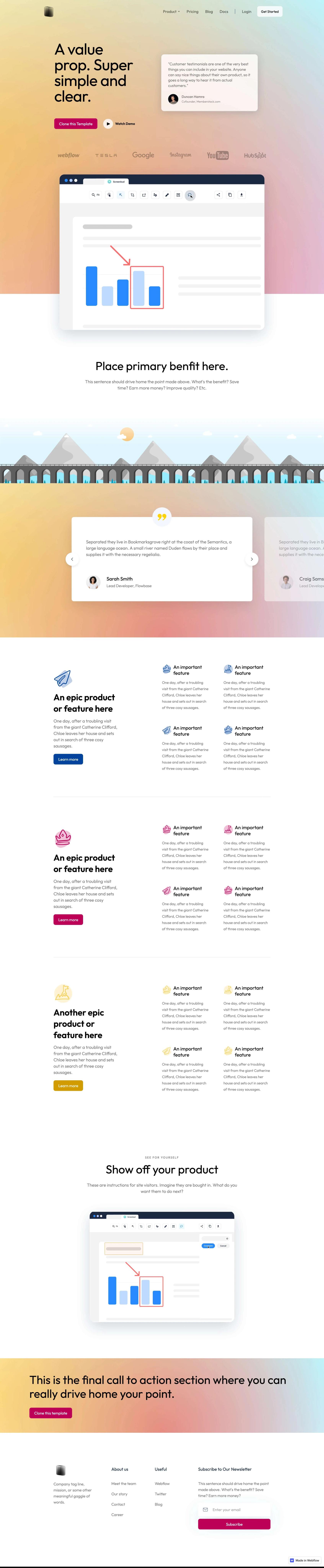 Gradient Landing Page