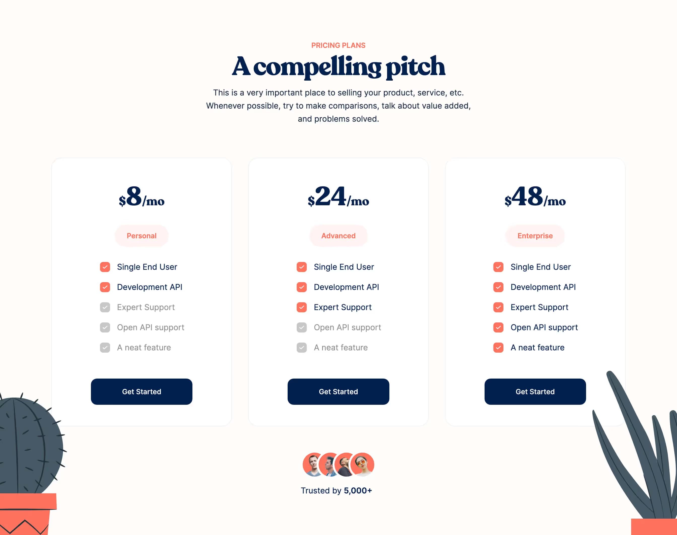 Membership Pricing Table