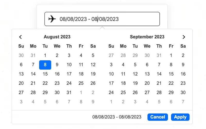 Date Range Input